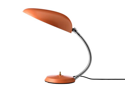 Настільна лампа Cobra, помаранчева напівматова