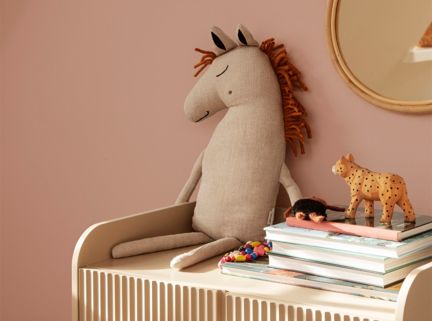 Подушка-игрушка Safari Cushion - Horse, розовая