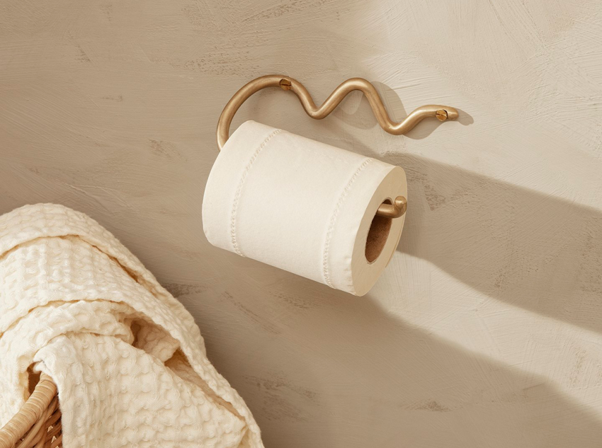Держатель для туалетной бумаги Curvature, золотой