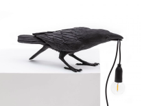 Настольная лампа Bird Playing, черная
