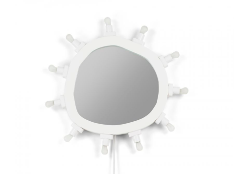 Зеркало с подсветкой Luminaire, маленькое, белое