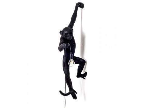 Настенный светильник Hanging left monkey, черный