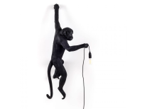 Настінний світильник Hanging left monkey, чорний