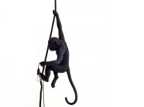 Светильник Monkey with rope, черный