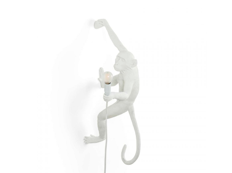 Настенный светильник Outdoor hanging monkey, белый
