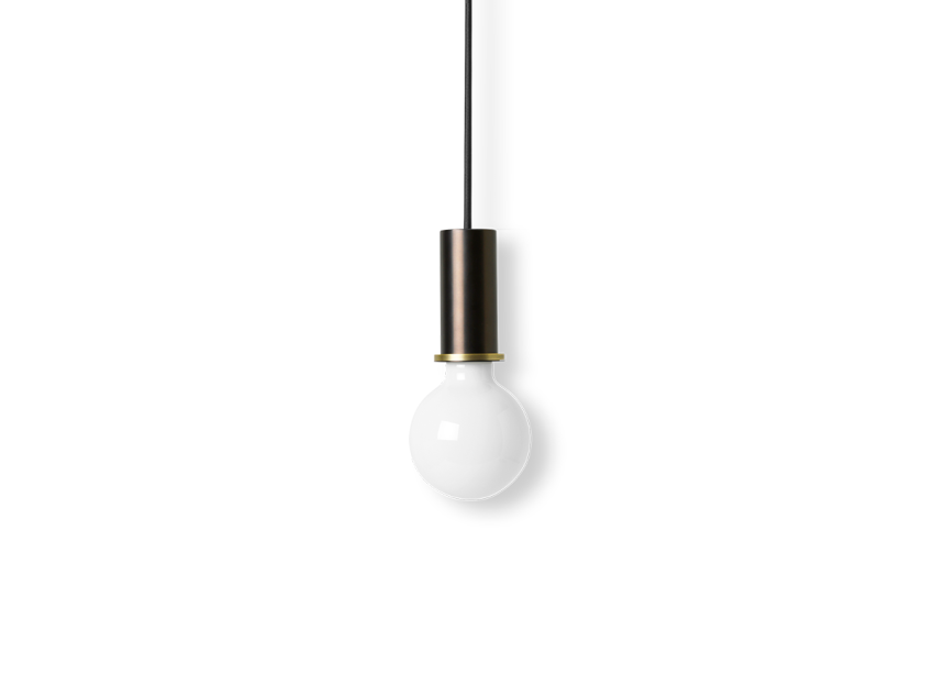 Светильник подвесной Socket, низкий, бронзовый