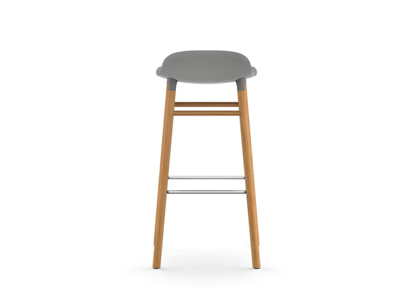Барный стул Form, маленький, серый