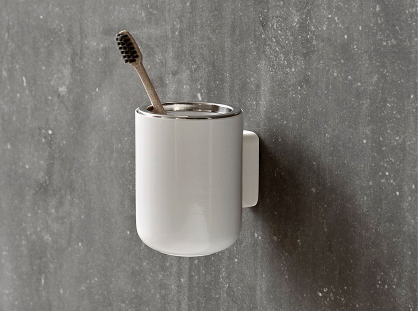 Настенный держатель для зубных щеток Soap Pump, черный