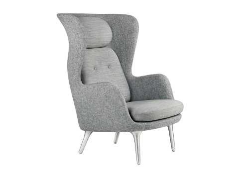 Кресло RO JH1, ткань Hallingdal 65/алюминиевые ножки