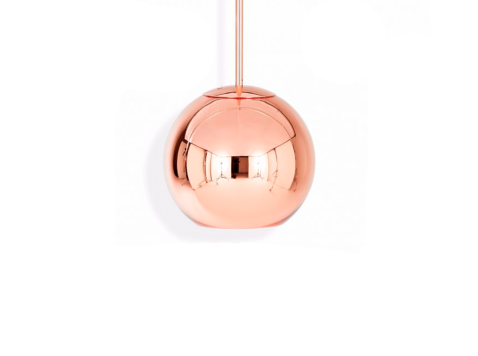 Светильник подвесной Copper round, 25, розовый хром