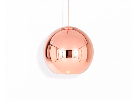 Світильник підвісний Copper round, 45, рожевий хром